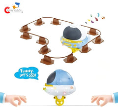 Chigy Wooh Unicycle Astronaut Tightrope Walker Balancing Toy with Light & Music for Kids Developmental Baby Toys Best Gift for Boys & Girls