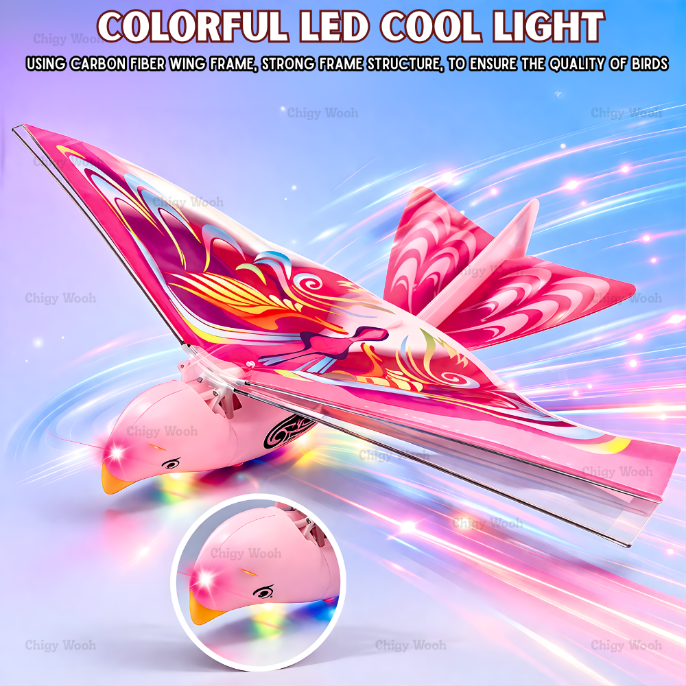 LED Flying Bird Toy with Flapping Wings