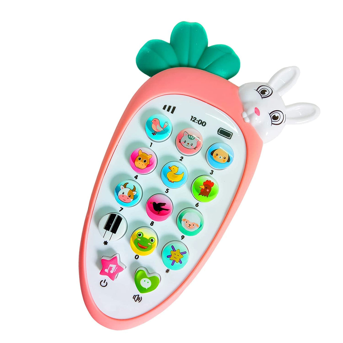 Chigy Wooh Smart Phone Cordless Feature Mobile Phone Toys Mobile Phone for Kids Phone Small Phone Toy Musical Toys for Kids Smart Light Birthday Gifts for Boys