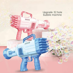 Bubble Gun for Kids 32 Holes Bubble Maker