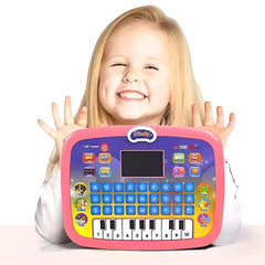  Educational Learning Kids Laptop Tablet Computer Plus Piano with led Screen for 3+ Year Old's Girls and Boys