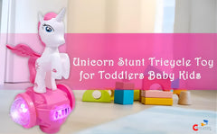 Chigy Wooh Musical Unicorn Dancing Toy for Kids | 5D Light and Sound, 360 Degree Rotating Bump and Go Action Horse Toy | Moving Crawling Toys, Battery Operated, Best Gift for boys & Girls