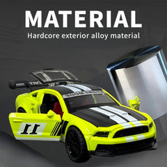 Chigy Wooh Mustang GT Sports Diecast Model Car with Pullback Action, Openable Doors & Trunk Metal Toy Car for Kids Best Gift for 3+ Year Old Boys & Girls