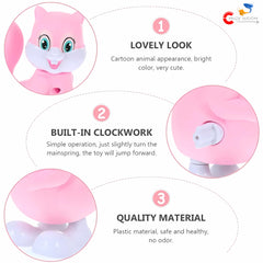 Chigy Wooh Jumping Bird 3 PCS Animals Key Operated Wind Up Toys for Toddler Kids Funny Moving Toys for Babies