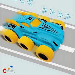 Stunt Car – 6-Wheel Off-Road Vehicle with Forward Flip Action No Battery Required Durable Friction-Powered Toy Car for Kids