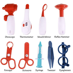 Chigy Wooh Doctor Kit Toy for Kids | 3 in 1 Doctor Medical Backpack Pretend Play Set | Realistic Miniature Pretend Role Play Set | Gift for Boys & Girls