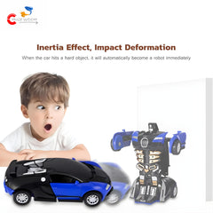 Chigy Wooh Robot Car 2 In 1 Automatically Converting Car to Robot, Robot to Car with Light & Sound Indoor and Outdoor Toy for Kids Best Birthday Gift for Boys & Girls