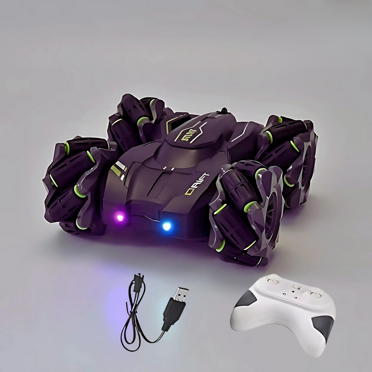 Remote Control Drift Stunt Car 360 Degree Drift Car Left Right Rotation for kids