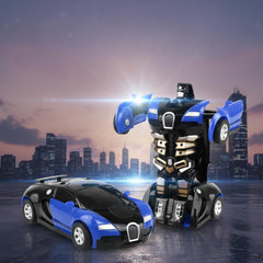 Chigy Wooh Robot Car 2 In 1 Automatically Converting Car to Robot, Robot to Car with Light & Sound Indoor and Outdoor Toy for Kids Best Birthday Gift for Boys & Girls