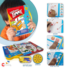 Chigy Wooh Intelligence  For Kids With English Letters & Words Learning Sound Book For Toddlers Fun Educational Toys Activities With Numbers