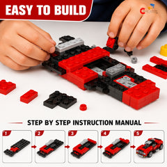 Chigy Wooh 20-in-1 Vintage Car Building Blocks Set