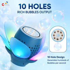 Chigy Wooh Bubble Wand Toy for Kids with LED Lights
