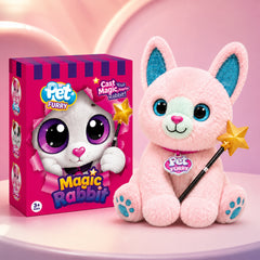 Musical Cat Soft Toy with Glowing Ears, Movement & Magic Wand for Kids