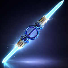 Fire Piral Sword – Double-Edged Rotating LED Lightsaber