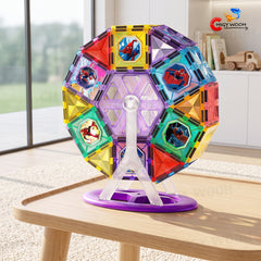 Spider-Themed Magnetic Building Tiles Set