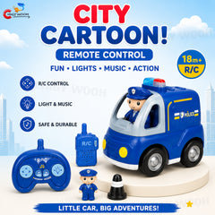 City Cartoon Remote Control Police Car