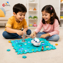 DIY Space Railcar Educational Puzzle Track Toy Set