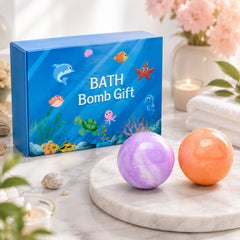 Colorful Fizzy Bath Bombs for Kids – Pack of 2