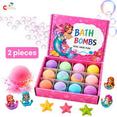 Chigy Wooh Kids Bath Bombs with Surprise Toys