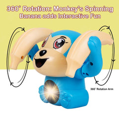 Rolling Banana Monkey Toy