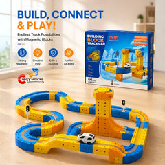 60 PCS DIY Building Block Track Car Set