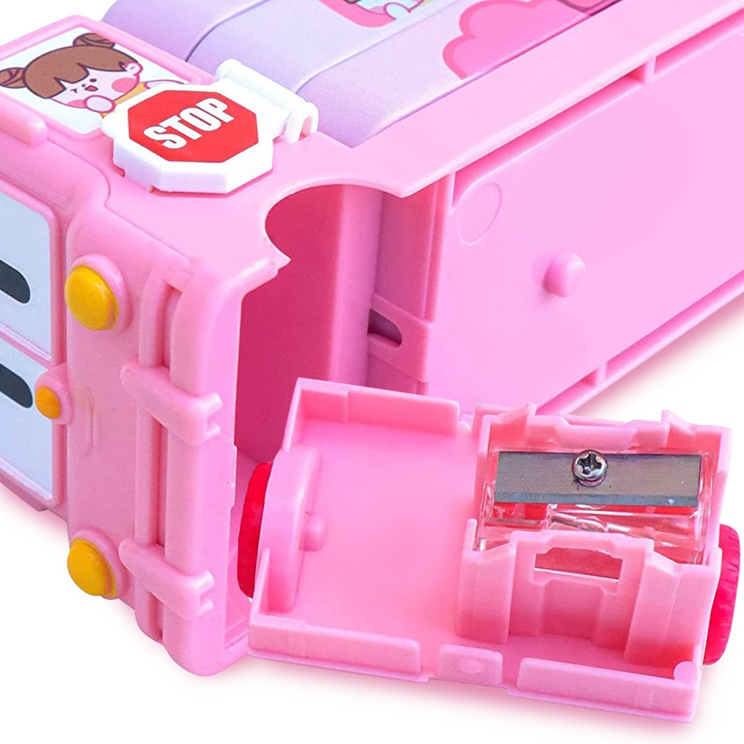 Pink Color Pencil Box Pink Pencil Box – Chigy Wooh