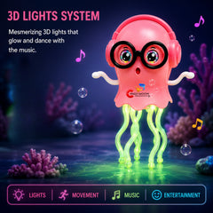 Dancing Jellyfish LED Musical Toy – Bump & Go