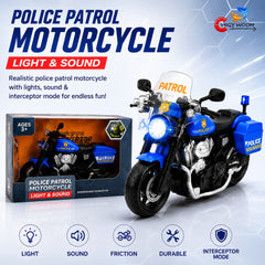 Police Patrol Motorcycle Toy